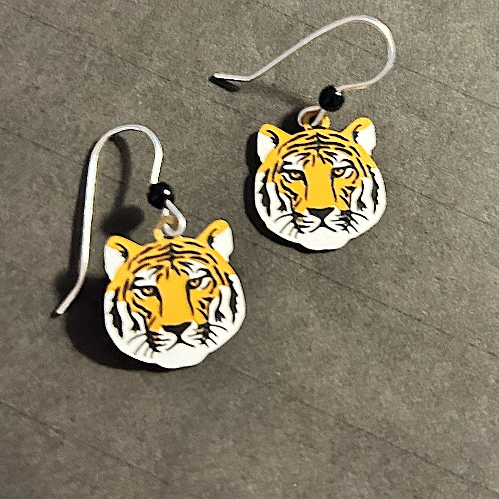 Tiger Face Earrings- from the Wild Animal Park in San Diego, CA